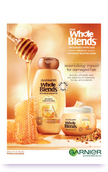 Campagne de publicité Whole Blends de Garnier, États-Unis