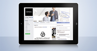 Screenshot of the L’Oréal Talent Facebook page