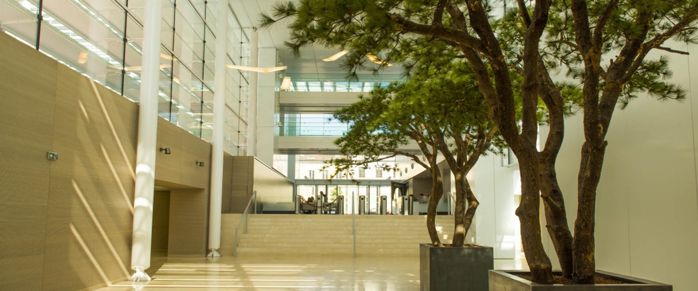 L'Oréal head office entry hall L'Oréal head office entry hall