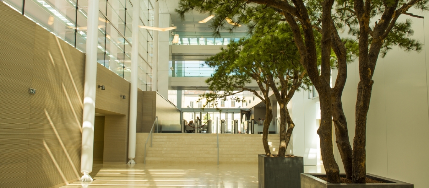 L'Oréal head office entry hall L'Oréal head office entry hall