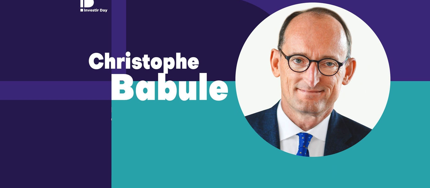Christophe Babule speaks at the INVESTIR DAY event