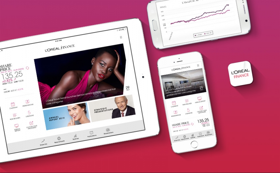 Nouvelle application mobile L'Oréal Finance