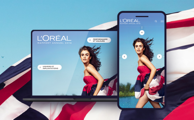 <span>L'Oréal en 2019, découvrez le nouveau Rapport Annuel en ligne</span>