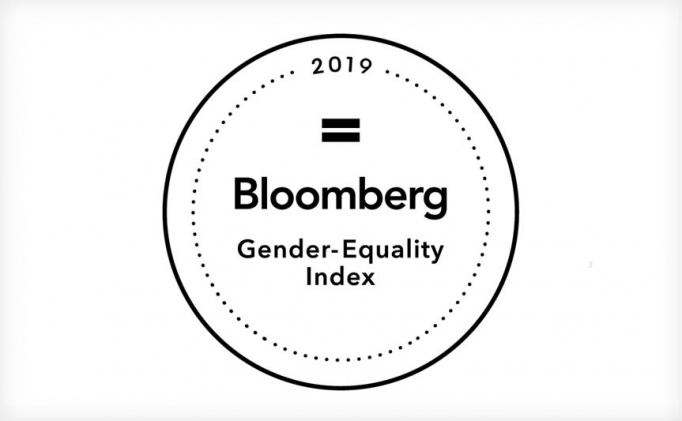 Logo Bloomberg Gender-Equality Index <span>L'Oréal among the 2019 Bloomberg Gender-Equality Index recognizing commitment to advancing women in the workplace </span>