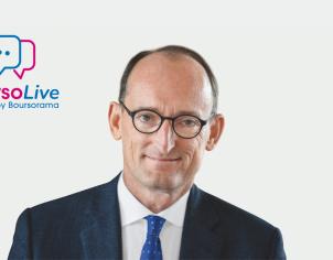Christophe Babule with BoursoLive logo